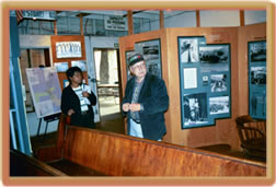 Carmon with Richard Borstadt, Military Museum Curator